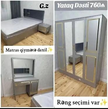 matrasi: İkinəfərlik çarpayı, 2 tumba, Yeni — 1