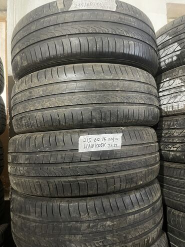 Шины: Шины 215 / 60 / R 16, Лето, Б/у, Комплект, Легковые, Корея, Hankook