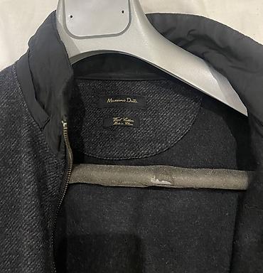 zara salvar: Massimo Dutti kişi gödəkçəsi - Rəng: tünd boz (melanj toxuma) - — 2