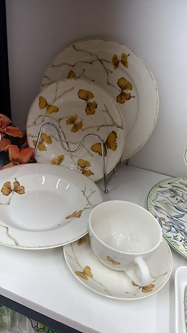 dish sets: Наборы столовой посуды с растительными и цветочными принтами - — 1
