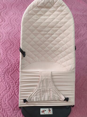 качели садовые: Шезлонг качалка для младенца. - Тип: мягкий текстильный чехол с