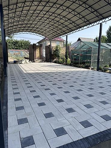 Тротуарная плитка: Брусчатка БИШКЕК тротуарные бордюры, лотки прессованные брусчатки — 21