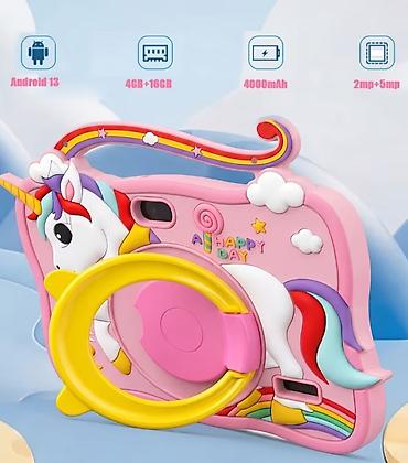 canavar yumşaq oyuncaqlar: Uşaq planşeti – Unicorn dizaynlı, 7.0 inch ekran Texniki — 2