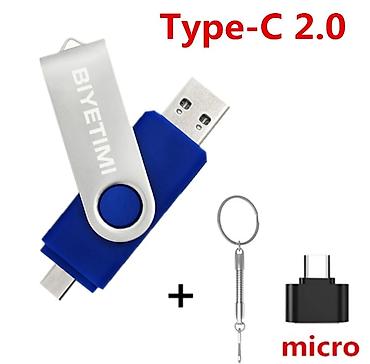 usb otg: Flash card otg 128 GB TupeC + USB — 1