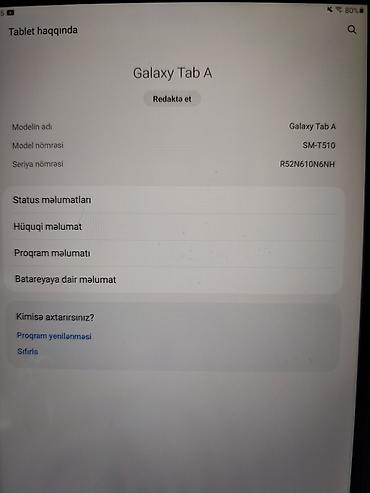 tablet sat: Samsung Galaxy Tab A planşet. Planşet dəf kimidir heçbir problemi — 8