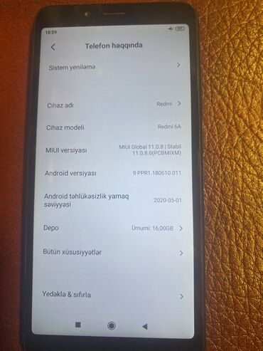 irshad telecom redmi: Xiaomi Mi6, 16 GB, rəng - Qara, 
 Sensor