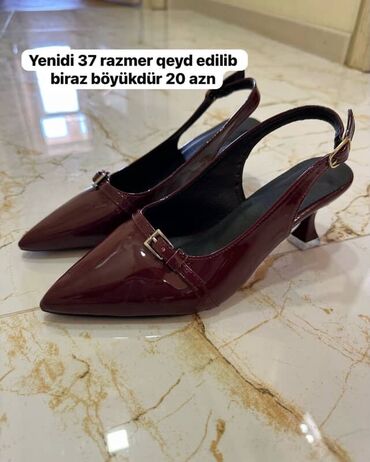 Tuflilər: Tuflilər, Ölçü: 37.5, rəng - Qırmızı, Yeni