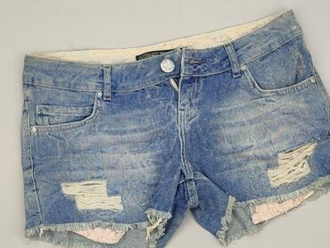 spodnie damskie jeansy dzwony: Shorts for women, Bershka, M (EU 38)