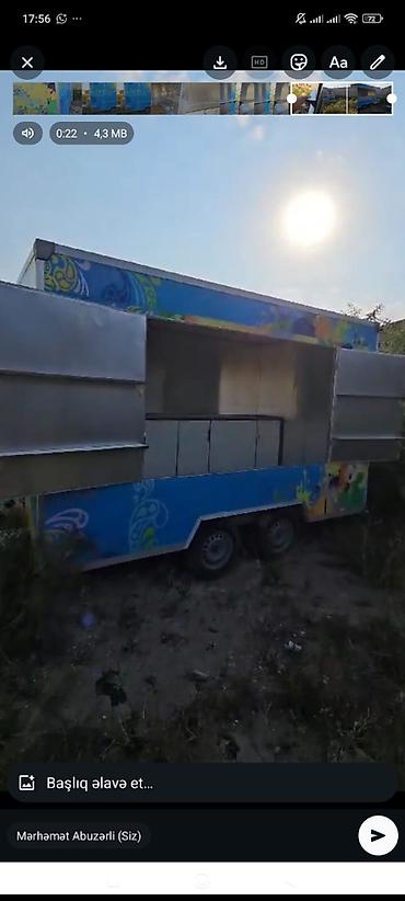 caravan satisi: Salam Seyyar ve ya haradasa saxlayib qida satisi ile mesqul olmaq — 7