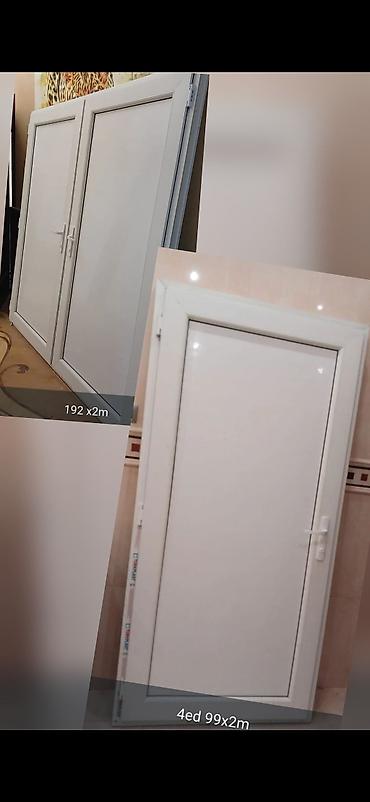 PVC qapılar - İkili qapı: 1eded --192×200 sm - Tək qapılar: 4 ədəd –