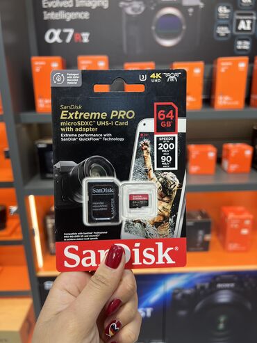 Obyektivlər və filtrləri: Extreme Pro microSDXC SanDisk