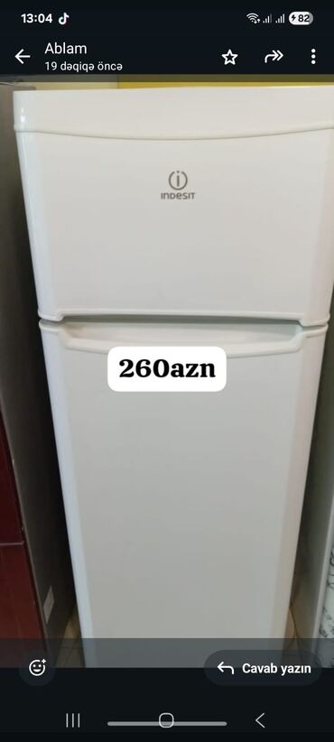 Plitələr və bişirmə panelləri: Indesit iki kameralı soyuducu - Rəng: ağ - Üst kamera – dondurucu