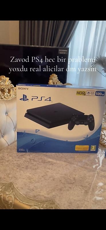 Sony PlayStation 4 (PS4) Slim oyun konsolu - Rəng: Jet Black -