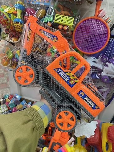 rc drift: Игрушечный самосвал (пластиковый) - Яркий оранжево‑черный грузовик с — 1