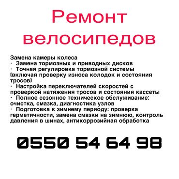 смазка для цепи: Замена камеры колеса 	•	Замена тормозных и приводных дисков 	•	Точная
