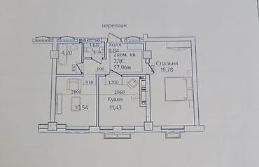 elegance stroy: Сдан, Элитка, 2 комнаты, 57 м² — 5