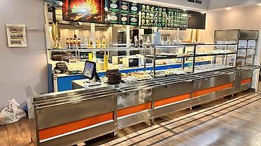 Линии раздачи: Линия раздачи для столовой/кафе (полный комплекс) Профессиональная — 1