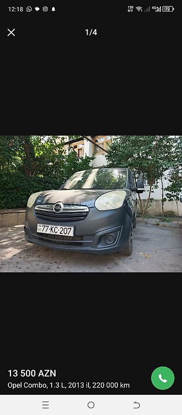 accent 2013: Opel Combo: 1.3 l | 2013 il 220000 km Van body type — 5