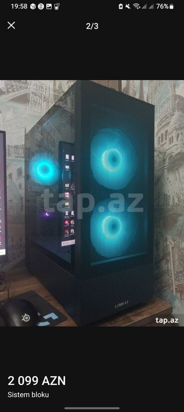 kompüter ramı: Parametrlər: Videokart Asus Dual rtx 3060 12gb Prosessor Amd ryzen 5