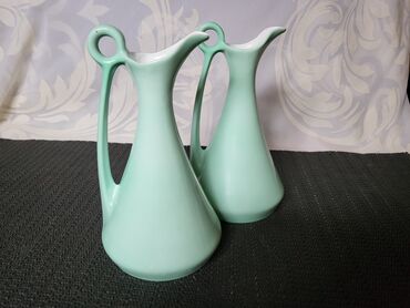 Ostali antikviteti: Bokali novi 1930g+ Viktorija porcelan Cehoslovacka. Novi rezedo — 1