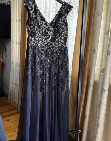 Ziyafət donları: Zərif ziyafət donları kolleksiyası - Kobalt-mavi uzun don: dərin — 9