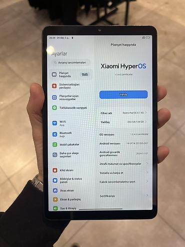 xiaomi pad se: Xiaomi Redmi Pad SE 8.7 4G planşet - Sistem: Xiaomi HyperOS (versiya — 1