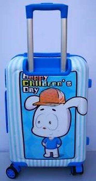 Rančevi, torbe i koferi: Dečji kofer na točkiće – “Happy Children” - Čvrsta ABS/plastik — 12
