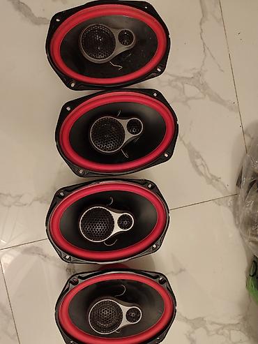 Avtomobil üçün 4 ədəd oval koaksial akustik dinamik dəsti