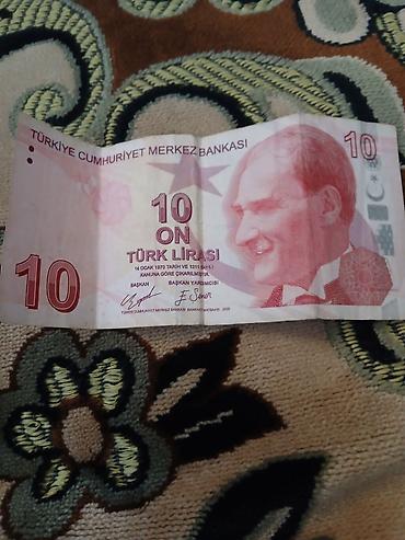 2000 tl kaç manat: 10 Türk Lirası əskinası Xüsusiyyətlər: - Emissiya: Türkiye Cumhuriyet — 1