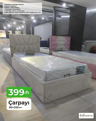 turhan matras: Çarpayı – 90×200 sm - Mexanizm: Açılmayan, bazasız - Sıyırma — 1