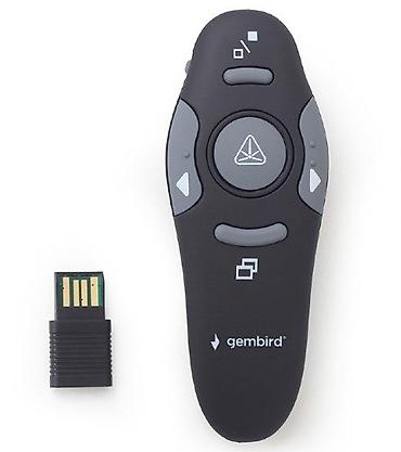 Bezicni prezenter laser pointer WP-L-01 Gembird, crni NOVO U