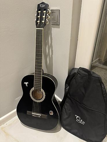 gitara klasik: QTE klassik gitara – qara rəng - Korpus: klassik forma, parlaq qara — 2