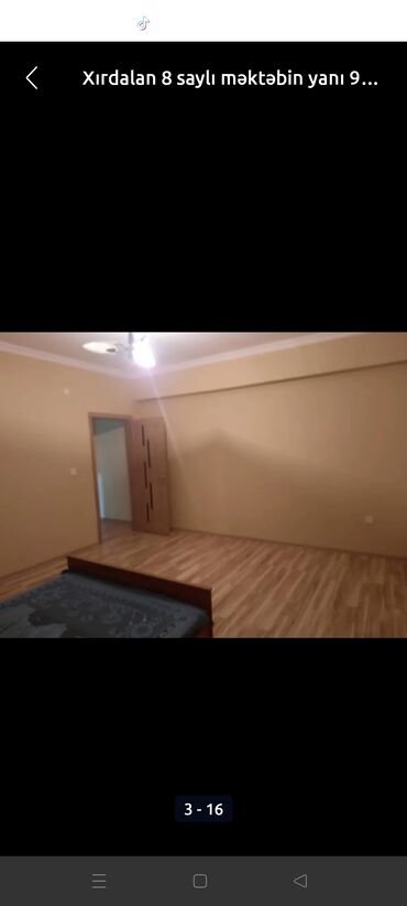 Uzunmüddətli kirayə mənzillər: Xirdalanda 5 nömreli mektebe yaxin 9/6 mertebesinde 2 otaqli ev 430 — 3