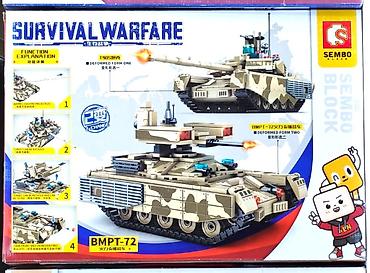 oyuncaklar: 🪖🎖️ Nəhəng Hərbi Tanklar və Zirehli Döyüş Maşınları – Sembo Block — 3