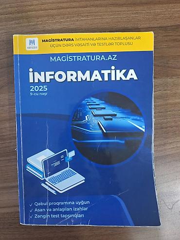 Школьные учебники: Məhsul: “MAGISTRATURA.AZ – İnformatika 2025” (9-cu nəşr) dərs vəsaiti — 1
