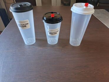 пластмассовые стаканы: Стакан «Bubble Cup» глянцевый 500мл. 650мл, PP, с черной матовой