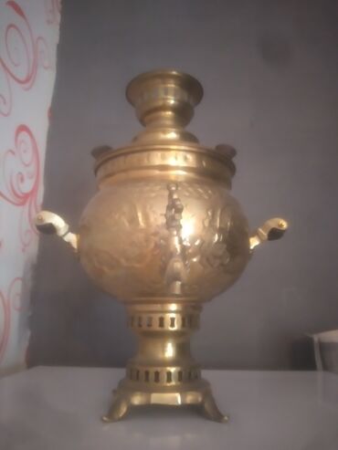 odun samovar: Yenidir.hec islenmeyib.5litrdir.od samovarı