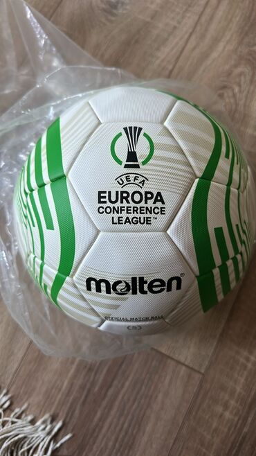 CD, DVD диски и кассеты: Uefa Europa Conference League topu arginal lazer tikişli salafan