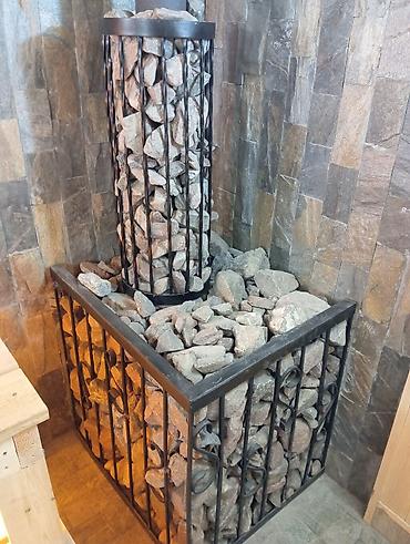 Товары для бани.Печка для бани.Каменная сетка-экран для печи at lalafo.kg Товары для бани.Печка для бани.Каменная сетка-экран для печи