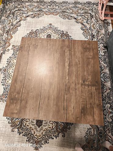 bağ stolları: Kvadrat masa, Açılan, Təkərsiz, Teksturalı laminat, Ünvandan götürmə — 3