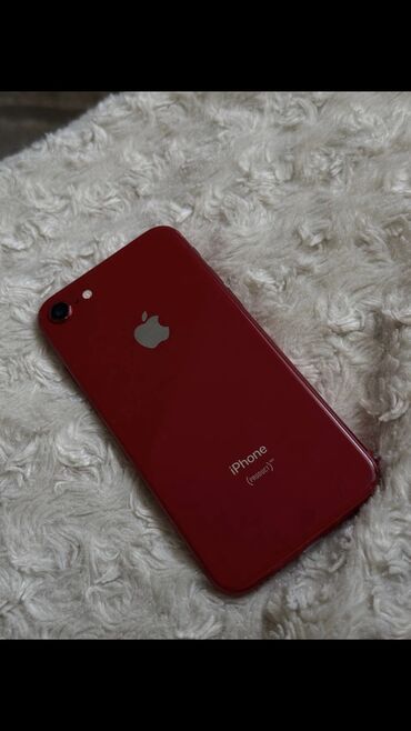 Apple iPhone: IPhone 8, Б/у, 64 ГБ, Красный, Чехол, 78 %