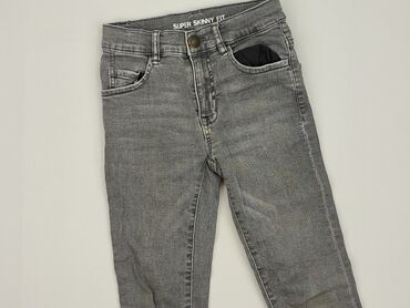 high rise skinny jeans: Spodnie jeansowe, Zara, 8 lat, 122/128, stan - Dobry