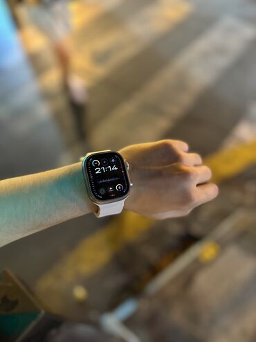 Smart saatlar: İşlənmiş, Smart saat, Apple, Аnti-lost, rəng - Ağ