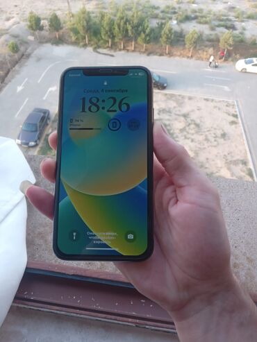 x iphone ikinci el: IPhone X, 64 GB, Qara, Face ID