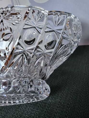 Činije: Cinija nova kristal,rucni rad Anna Hutte iz 70,80ih.Nemacka. Cinija — 12
