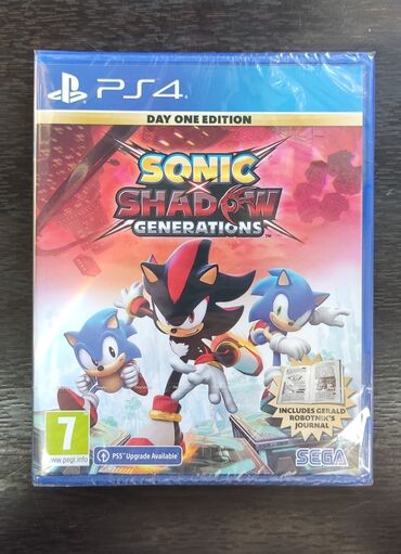 Oyun diskləri və kartricləri: Playstation 4 üçün sonic shadow generations oyun diski, tam yeni