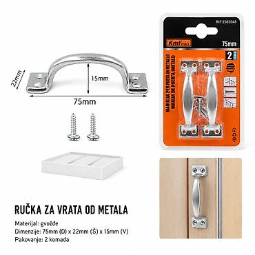 KMT vintage ručka vrata 2382048 Praktična metalna ručka za vrata
