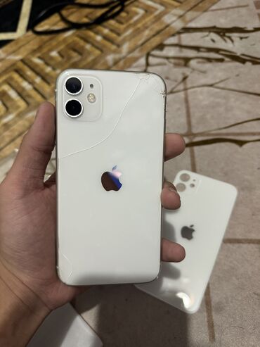 apple iphone 11 pro: IPhone 11, Колдонулган, 64 ГБ, Ак, 76 %