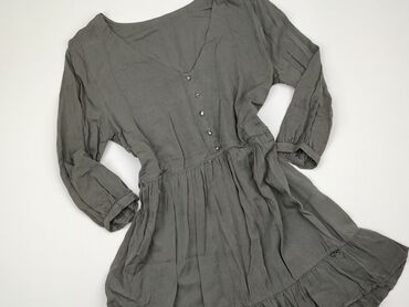 czarna długa sukienki z długim rękawem: Dress, S (EU 36), condition - Good