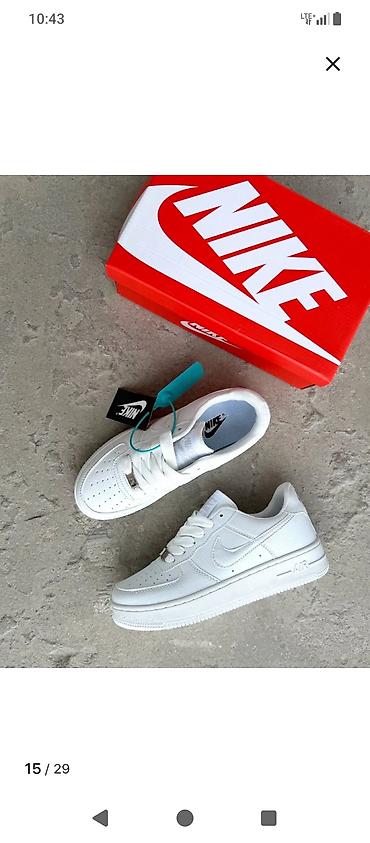 Мужские кроссовки, 42, Nike, Новый, цвет - Белый